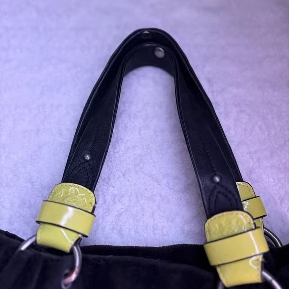 Juicy Couture Black Bag with Yellow Accents - Picture 4 of 8